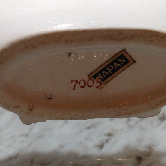 Vintage wheat design, Japan, small vase/napkin holder ,spoon holder - Picture 2 of 7